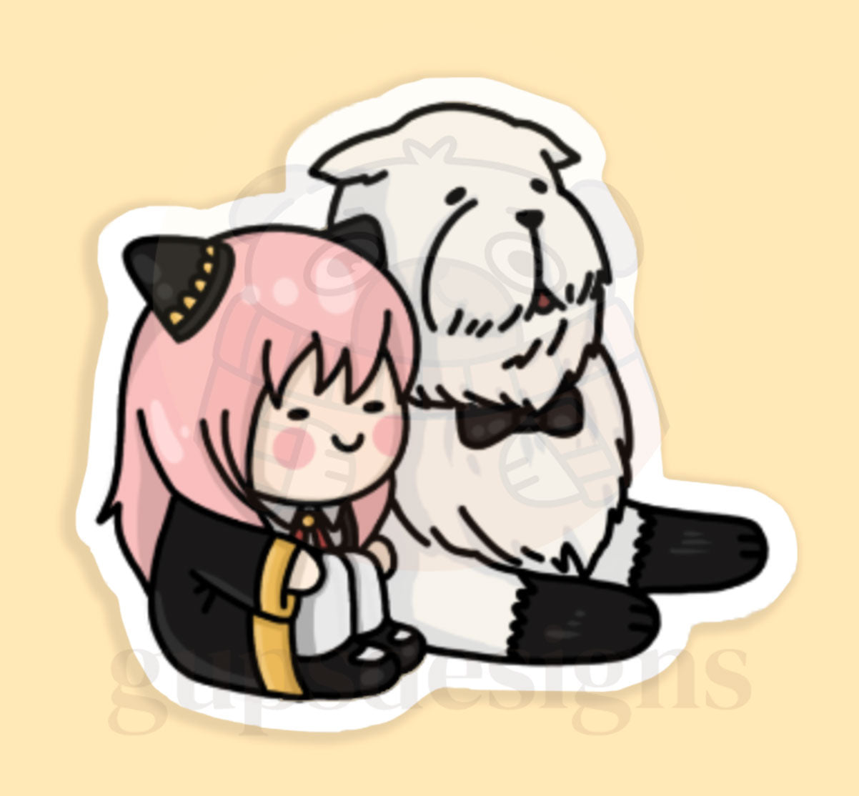 Best Friends Sticker Collection - Telepath Girl and Dog