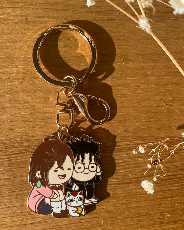 BFF Keychain - Psychic girl and Turbo boy