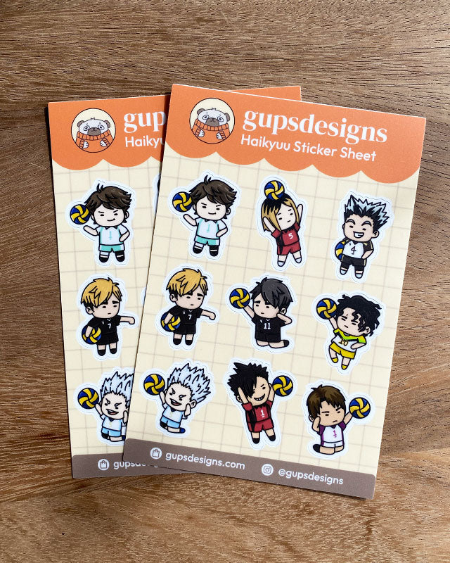 Volleyball Sticker Sheet