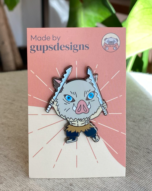KNY Pins - Boar Guy