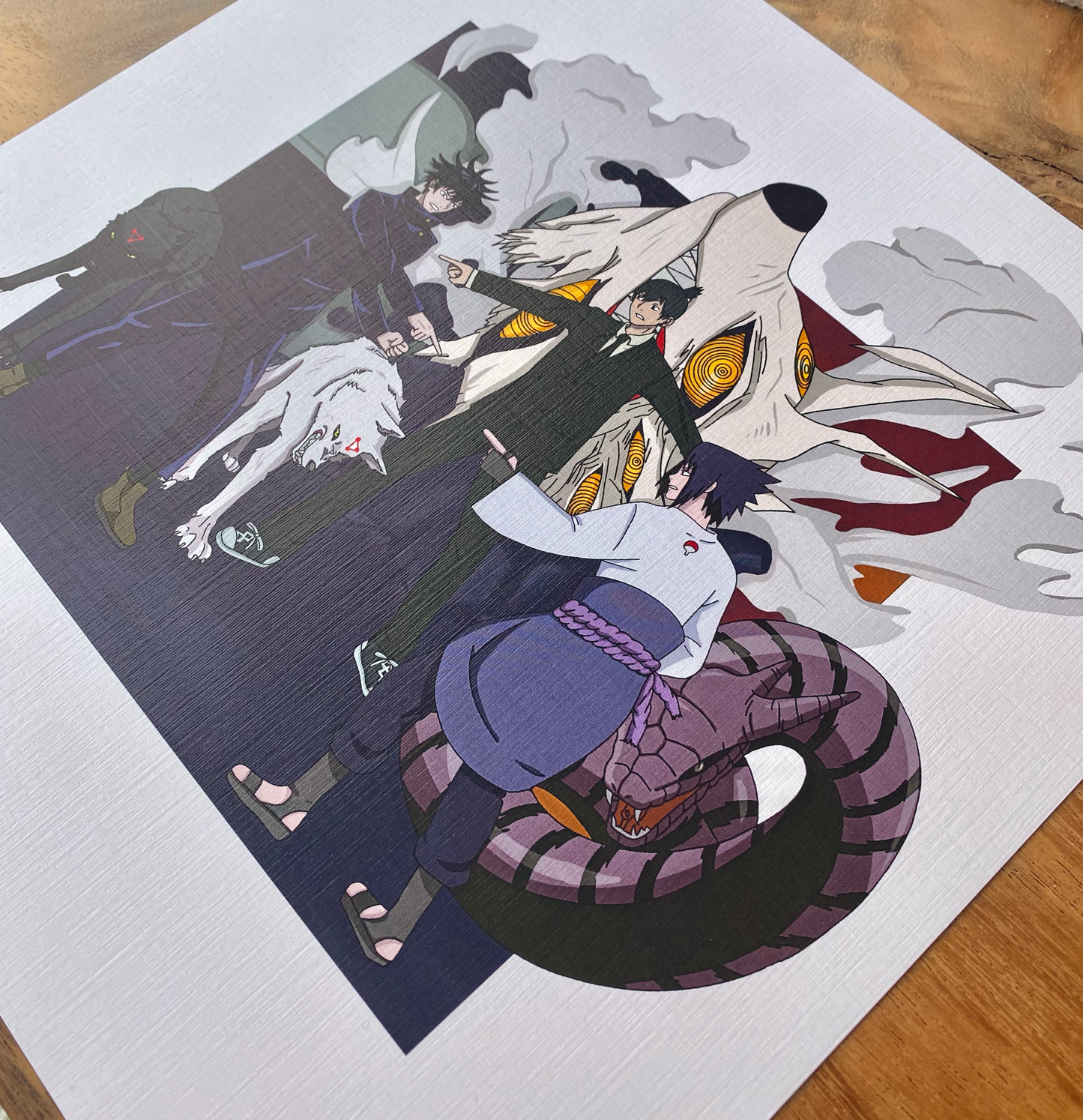 Megumi X Sasuke X Aki Art Print