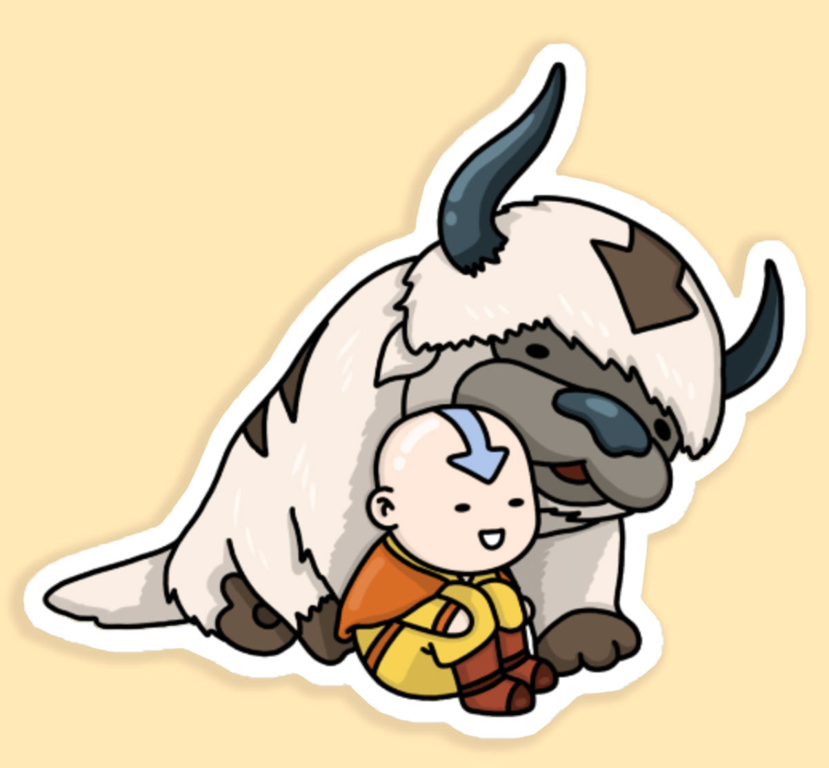 Best Friends Sticker Collection - Aang and Appa – Gupsdesigns