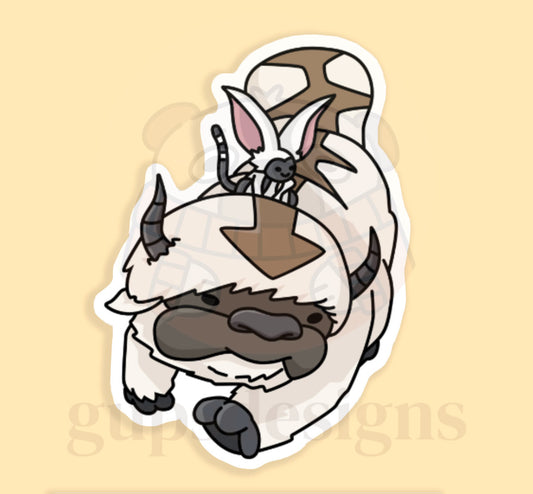 ATLA Sticker Collection - Appa and Momo