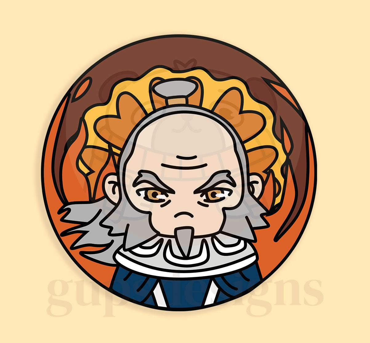 ATLA Sticker Collection - White Lotus Iroh