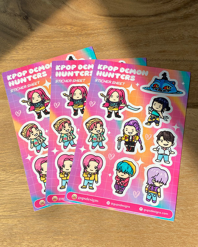 Kpop Sticker Sheet