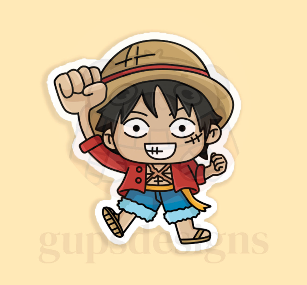 Pirates Sticker Collection - Luffy