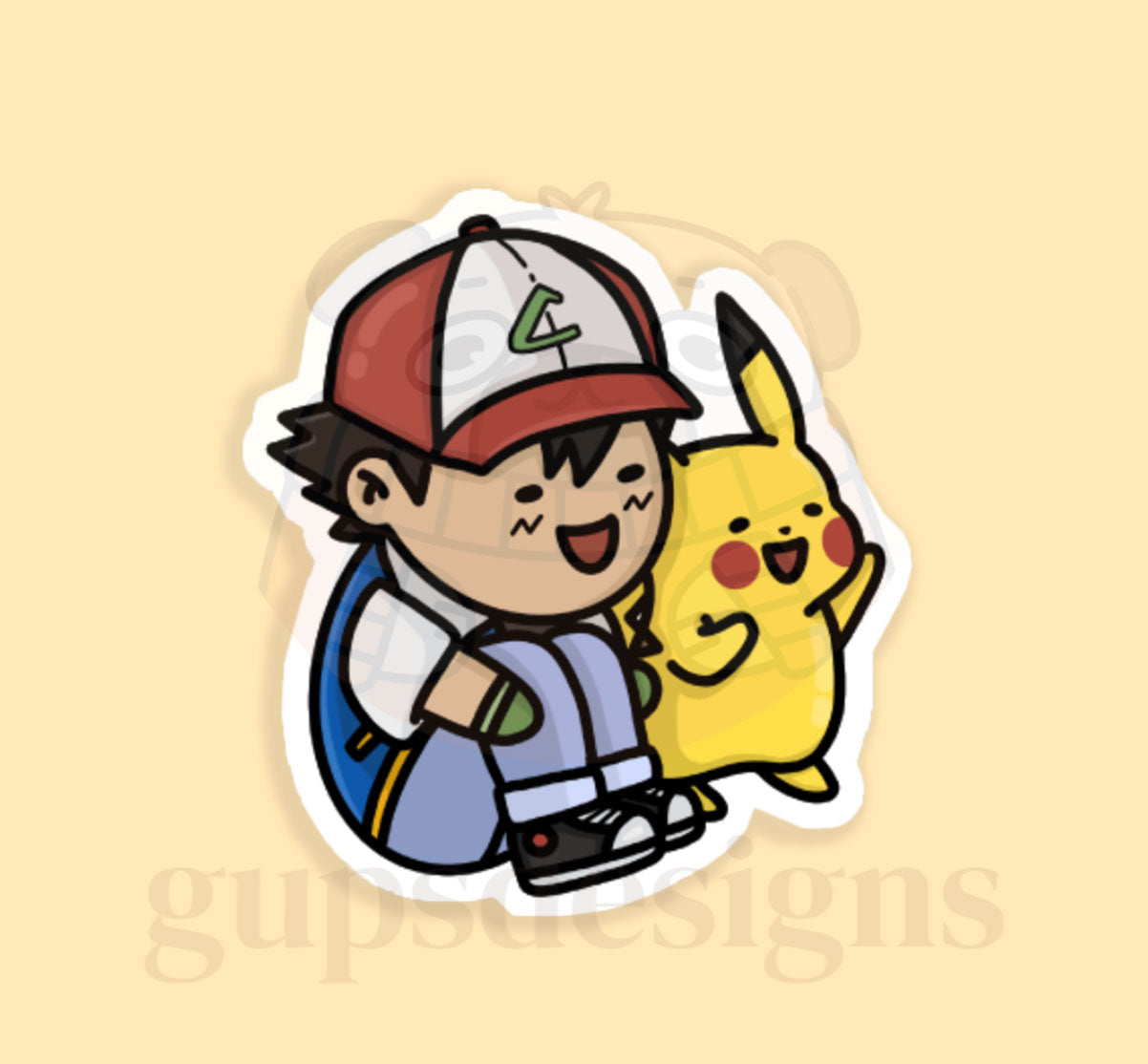 Best Friends Sticker Collection - Ash and Pika