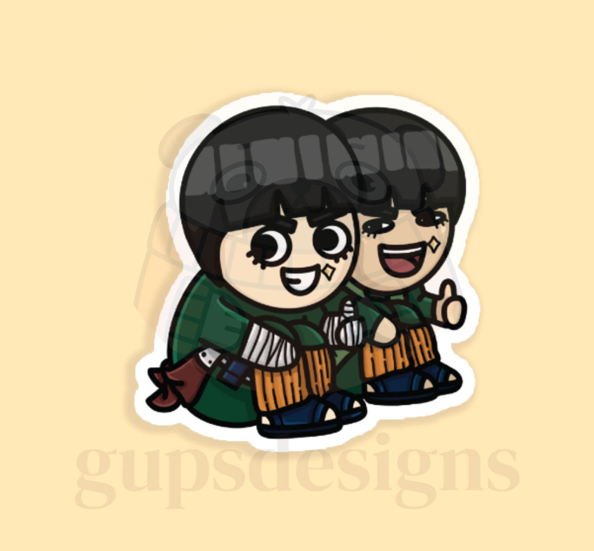 Best Friends Sticker Collection - Bushy Brows and Sensei