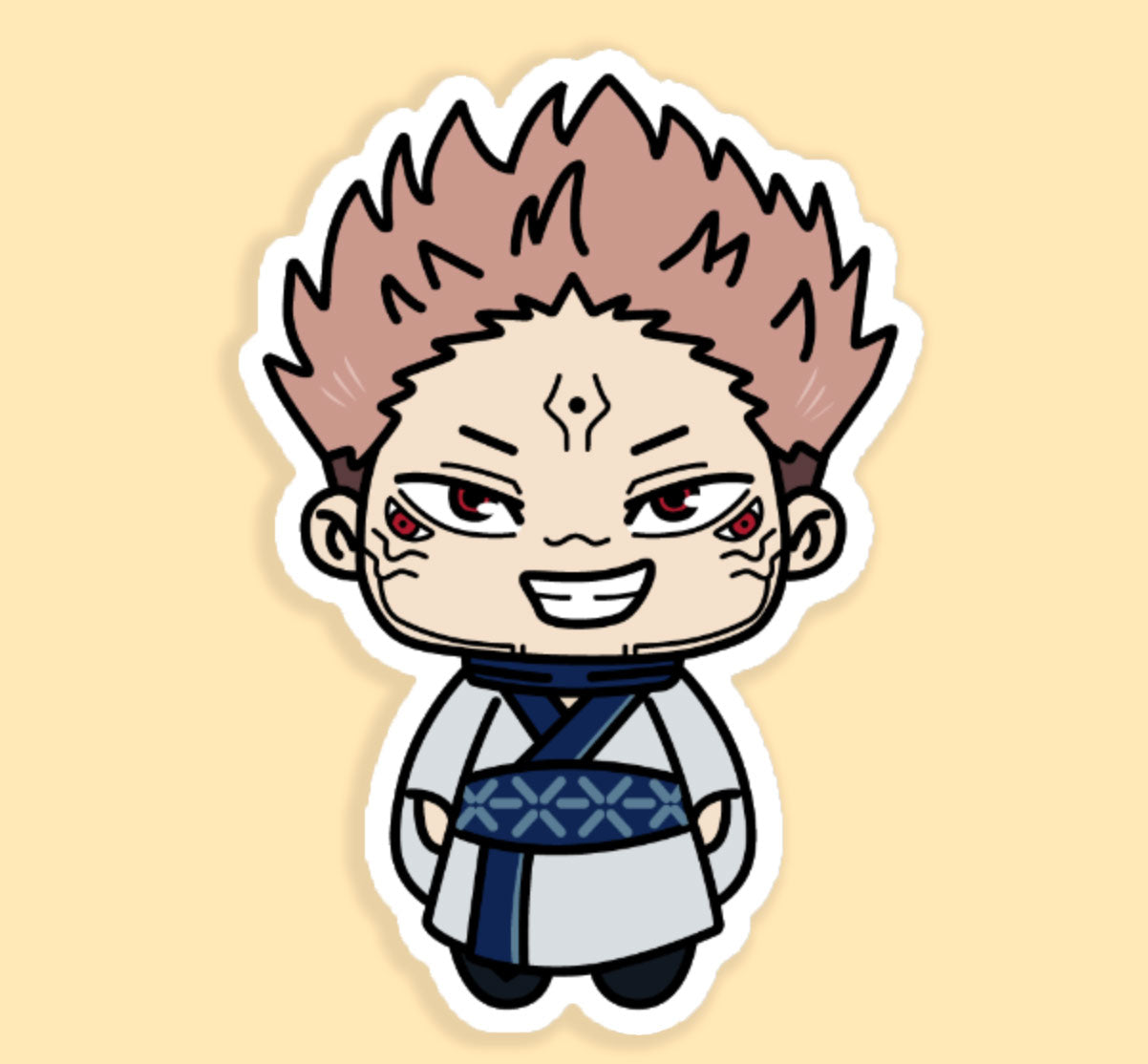 Sorcerer Character Sticker - Sukuna