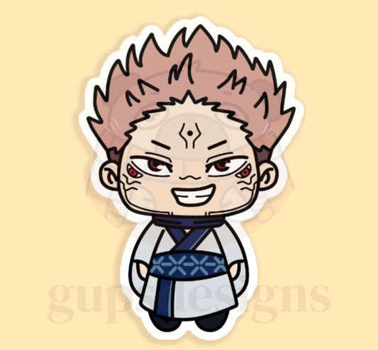 Sorcerer Character Sticker - Sukuna