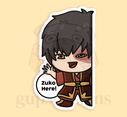 ATLA Sticker Collection - Zuko Here