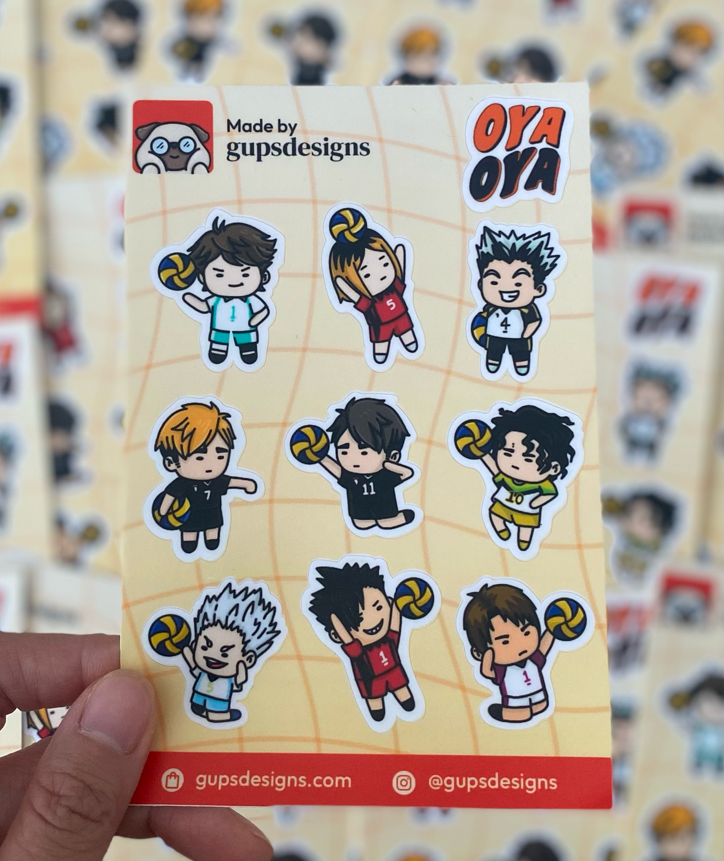 Volleyball Sticker Sheet