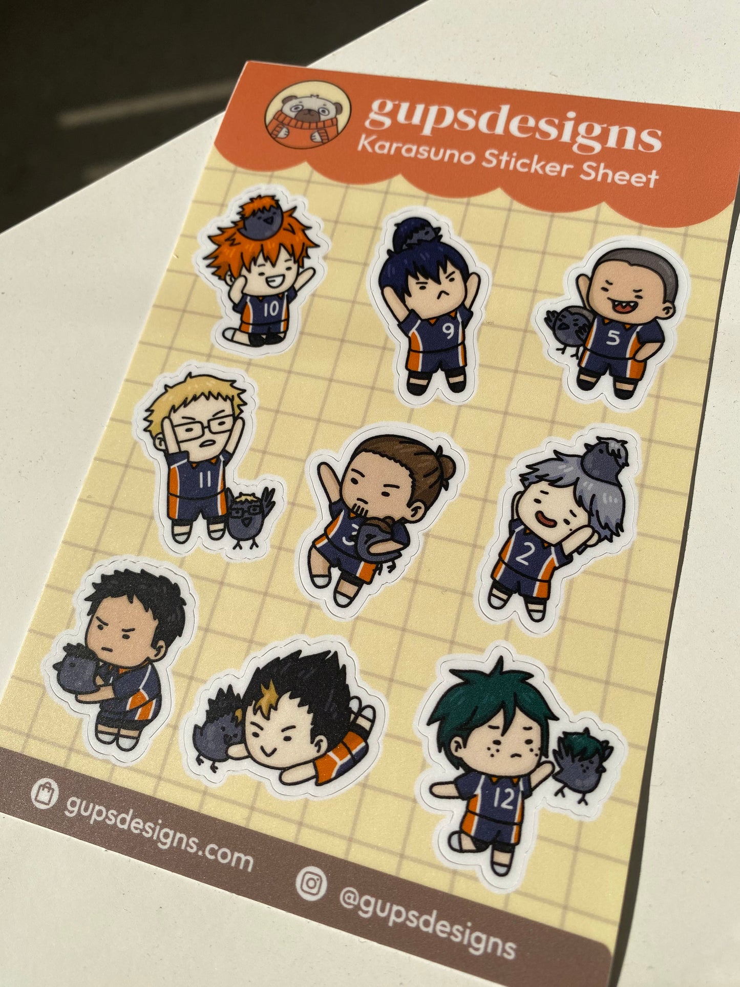 Karasuno Volleyball Club Sticker Sheet