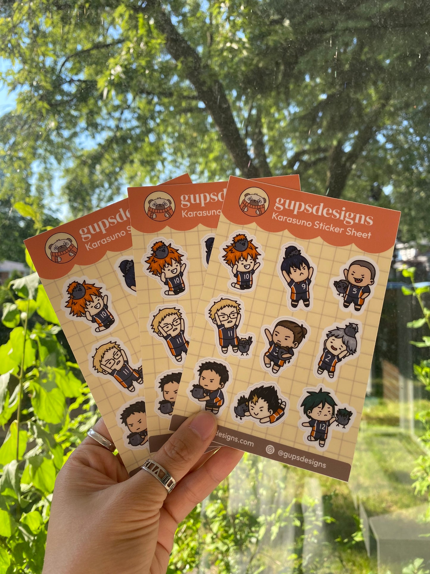 Karasuno Volleyball Club Sticker Sheet