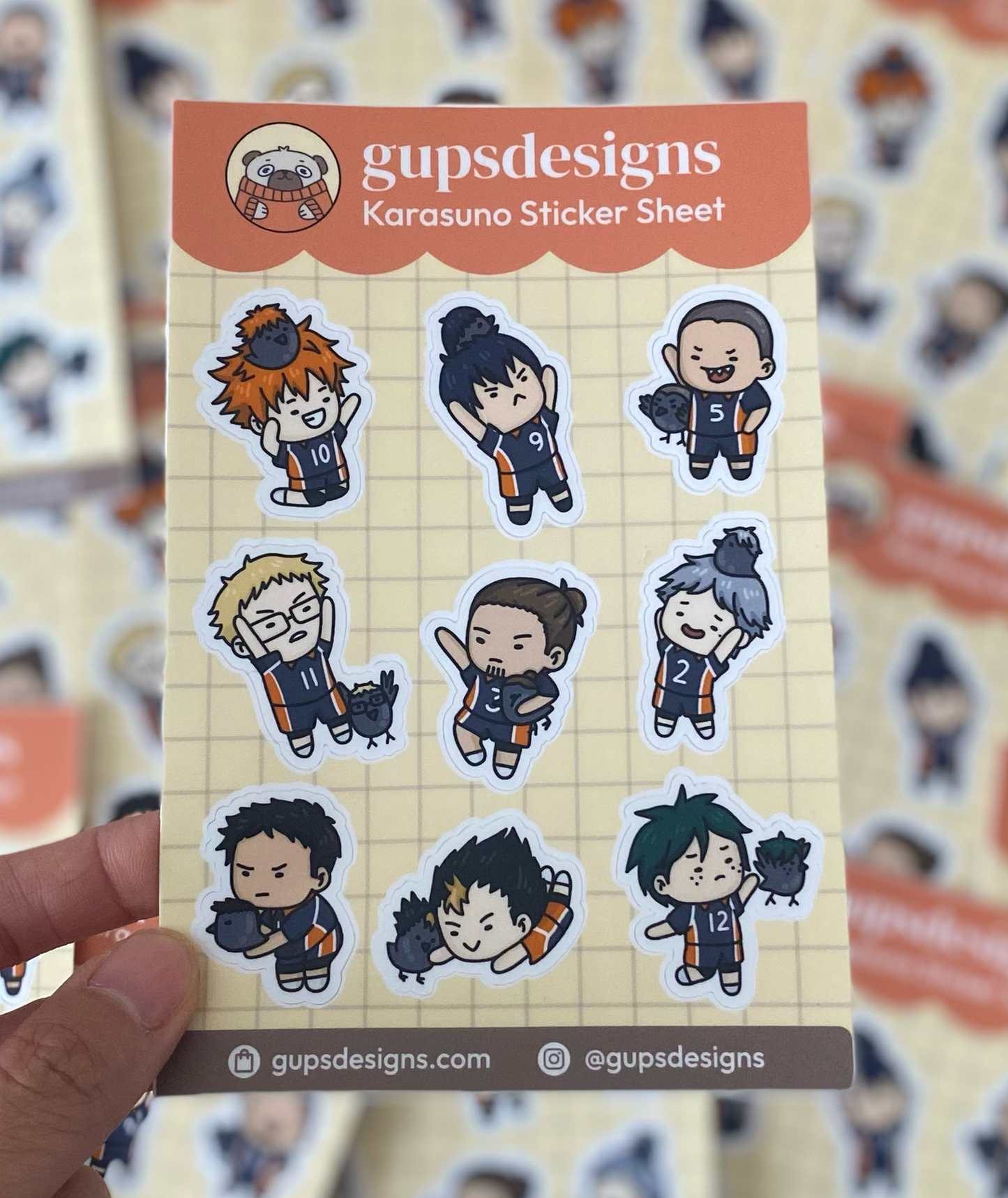Volleyball Club Sticker Sheet